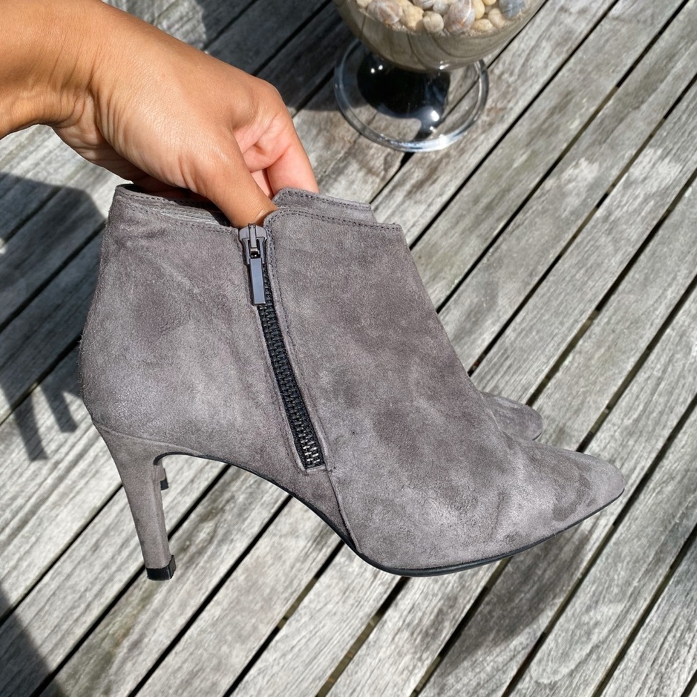 π CTWLK GREY SUEDE LEATHER BOOTIES! - Picture 9 of 11